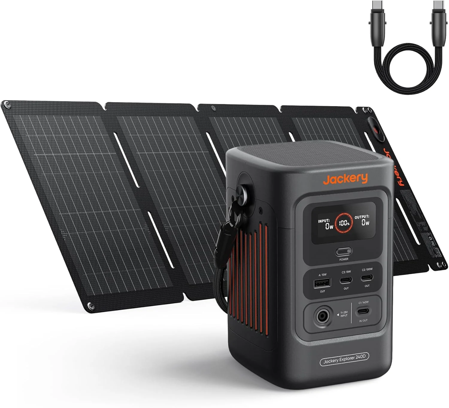 Jackery Portable Power Station Explorer 300, 292Wh Backup LiFePO4 Battery, Solar Generator for Outdoors Camping Travel Hunting Blackout (Solar Panel Optional)