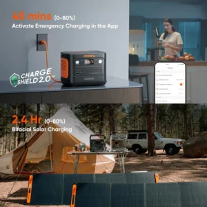 Jackery Solar Generator 1000 v2 with 200W Solar Panel,1070Wh Portable Power Station LiFePO4 Battery,1500W AC/100W USB-C Output, 1Hr Fast Charge for Outdoor,Off-Grid Living,RV,Emergency view 5