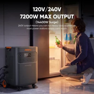 Jackery Solar Generator 5000 Plus with 500W(85Wx6) Solar Panels, 5040Wh LiFePO4 Battery Power Station, 120V/240V 7200W AC Output, Portable Generator for Home Battery Backup, Power Outages view 3