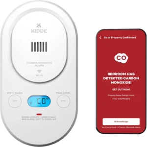 Kidde Smart Carbon Monoxide Detector, Plug-in with AA Battery Backup, Real-Time Notifications, 2.4 GHz Wi-Fi Enabled, Rotating Plug, 85 dB Alarm, 5th Edition, COPDW view 1