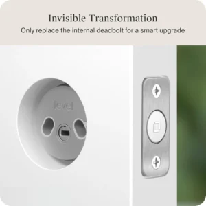 Level Bolt Smart Deadbolt - Make Your Lock Smart Without Changing Keys or Hardware - Matter-Over-Thread - Keyless & Remote Access via Apple, Alexa, Google Home, SmartThings view 3