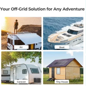 【New Upgrades】 Renogy 200 Watt Solar Panel Kit 12 Volt N-Type Starter Kit with 2 Pcs 100W Solar Panel and 30A PWM Charge Controller for RV, Boats, Trailer, Camper, Marine,Off-Grid System