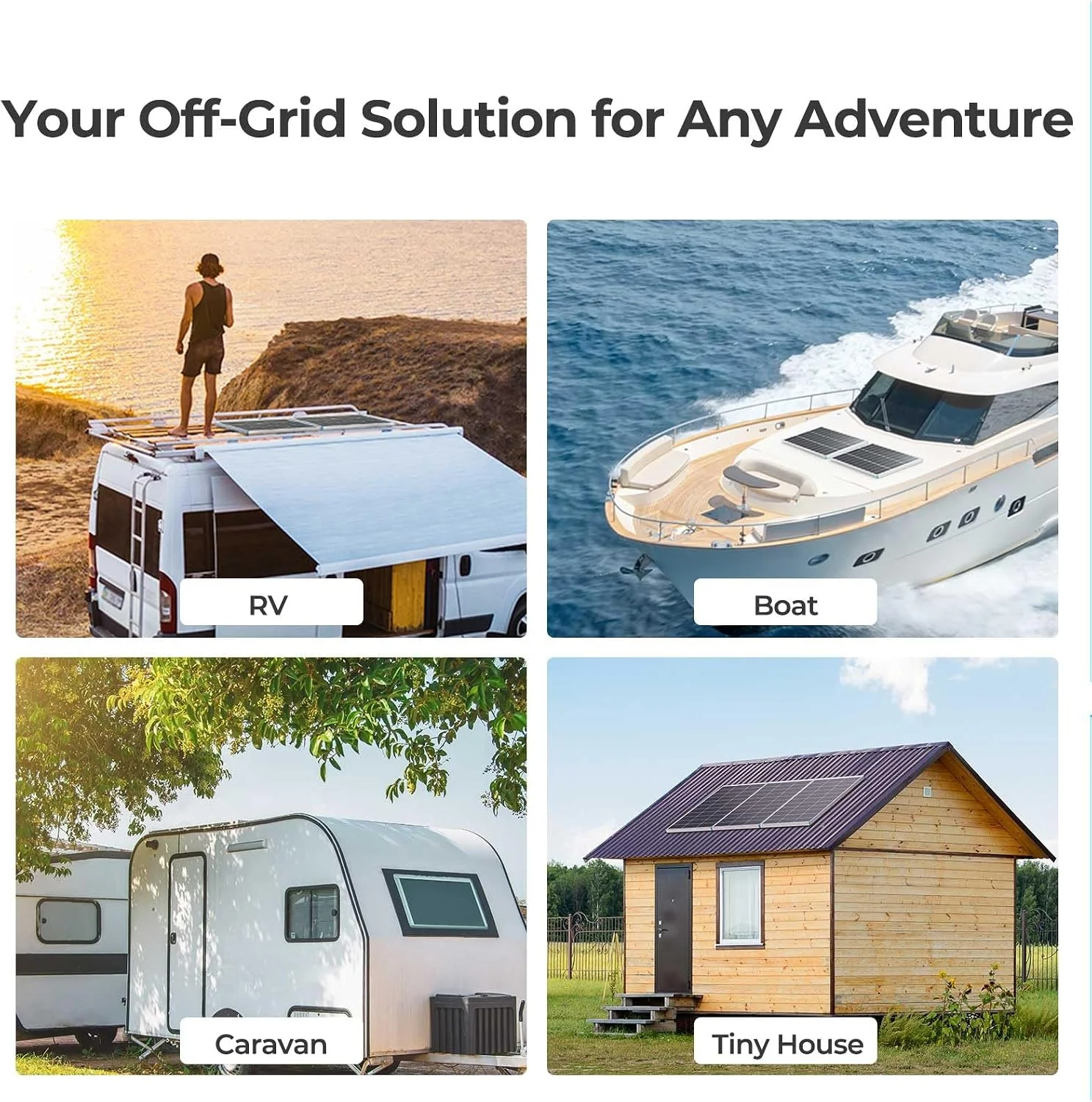 【New Upgrades】 Renogy 200 Watt Solar Panel Kit 12 Volt N-Type Starter Kit with 2 Pcs 100W Solar Panel and 30A PWM Charge Controller for RV, Boats, Trailer, Camper, Marine,Off-Grid System