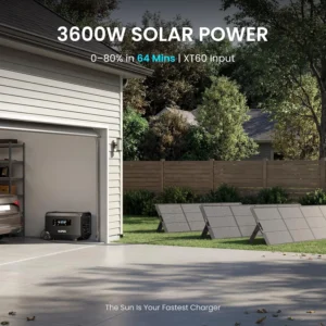 OUPES Guardian 6000 Solar Generator Kit: 4608Wh Power Station with 6000W Output (7200W Boost), 120V/240V Dual Voltage, 2x240W Solar Panels for Off-Grid Home Backup & Emergency Power view 4