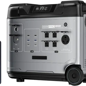 P5000 Pro 5120Wh Portable Power Station, 3600W Solar Generator | with 5 AC Outlets (5000W Surge), 1800W AC Fast Charging, 1000W MPPT for Home, Emergency, RV, Outdoor Camping view 1
