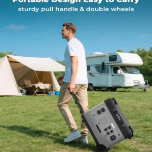 P5000 Pro 5120Wh Portable Power Station, 3600W Solar Generator | with 5 AC Outlets (5000W Surge), 1800W AC Fast Charging, 1000W MPPT for Home, Emergency, RV, Outdoor Camping view 3
