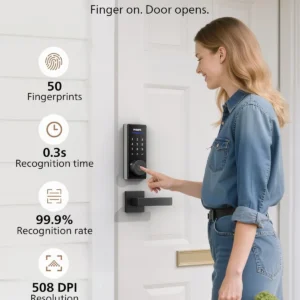 Philips Fingerprint Smart Lock, Keyless Entry Door Lock, Smart Door Locks for Front Door, Keypad Deadbolt, APP Control, 9-Month Long Battery view 4