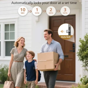 Philips Fingerprint Smart Lock, Keyless Entry Door Lock, Smart Door Locks for Front Door, Keypad Deadbolt, APP Control, 9-Month Long Battery view 7