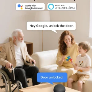 Philips Wi-Fi Door Lock, WiFi Smart Lock Keyless Entry Deadbolt for Front Door, Remote Control, Built-in WiFi, APP Fingerprint Passcode Unlock, Auto Locking view 4