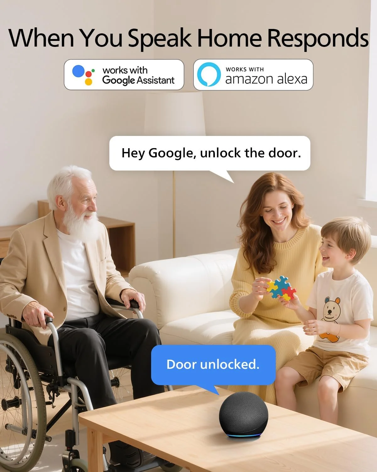 Automatic locking smart deadbolt feature