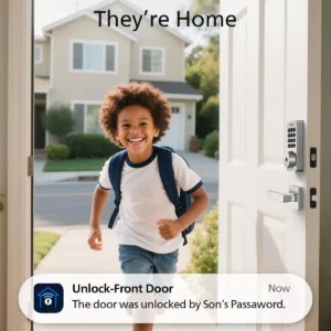 Philips Wi-Fi Door Lock, WiFi Smart Lock Keyless Entry Deadbolt for Front Door, Remote Control, Built-in WiFi, APP Fingerprint Passcode Unlock, Auto Locking view 5