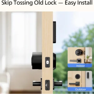 Philips WiFi Smart Deadbolt Lock with Fingerprint Keypad, APP Remote Control, Smart Retrofit Lock for Existing Deadbolt, Keyless Entry, Voice Control, Interior Auto-Locking view 4