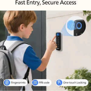 Philips WiFi Smart Deadbolt Lock with Fingerprint Keypad, APP Remote Control, Smart Retrofit Lock for Existing Deadbolt, Keyless Entry, Voice Control, Interior Auto-Locking view 5