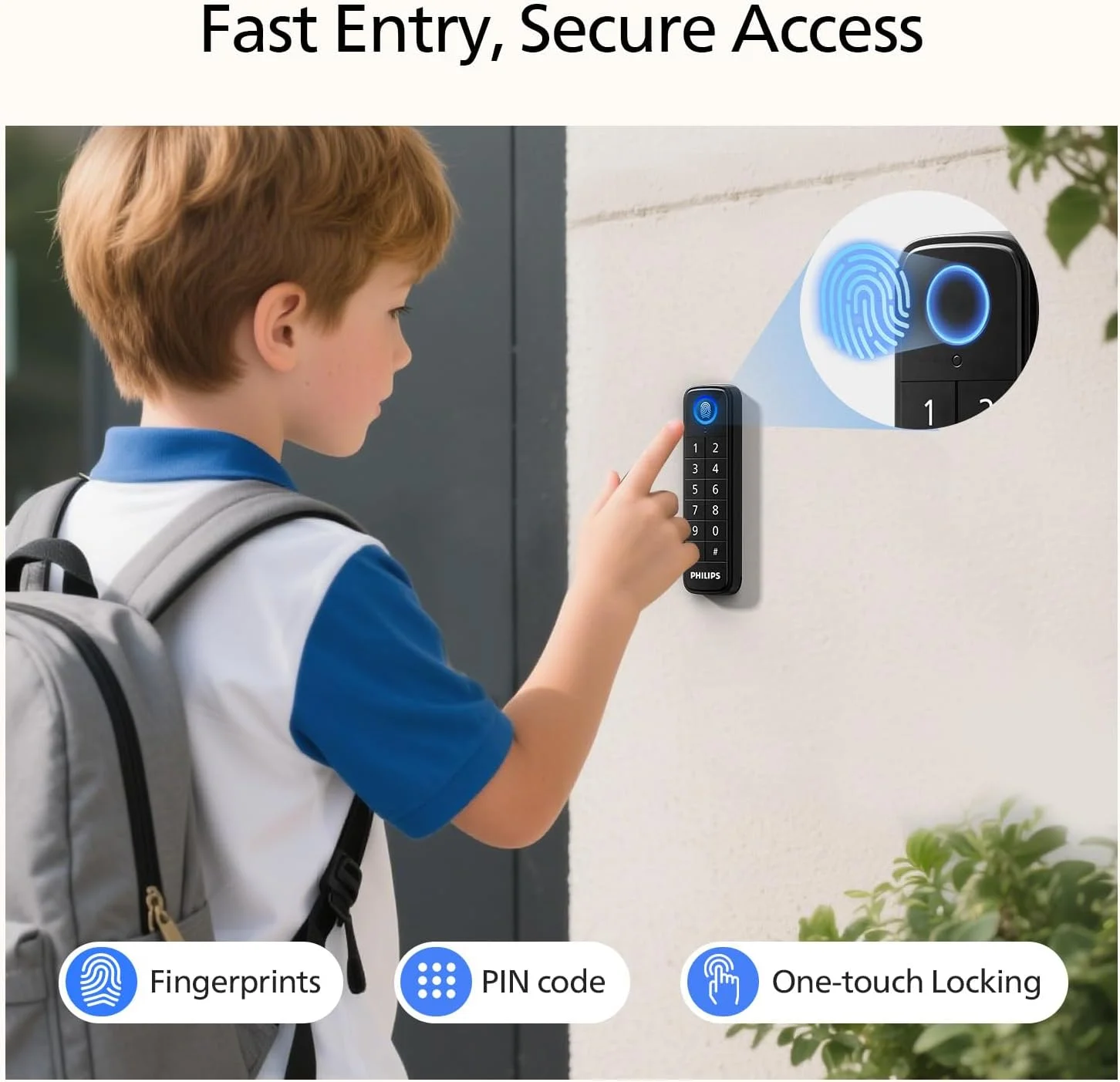 Smart lock notification on smartphone