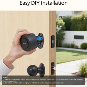 Philips WiFi Smart Deadbolt Lock with Fingerprint Keypad, APP Remote Control, Smart Retrofit Lock for Existing Deadbolt, Keyless Entry, Voice Control, Interior Auto-Locking view 7