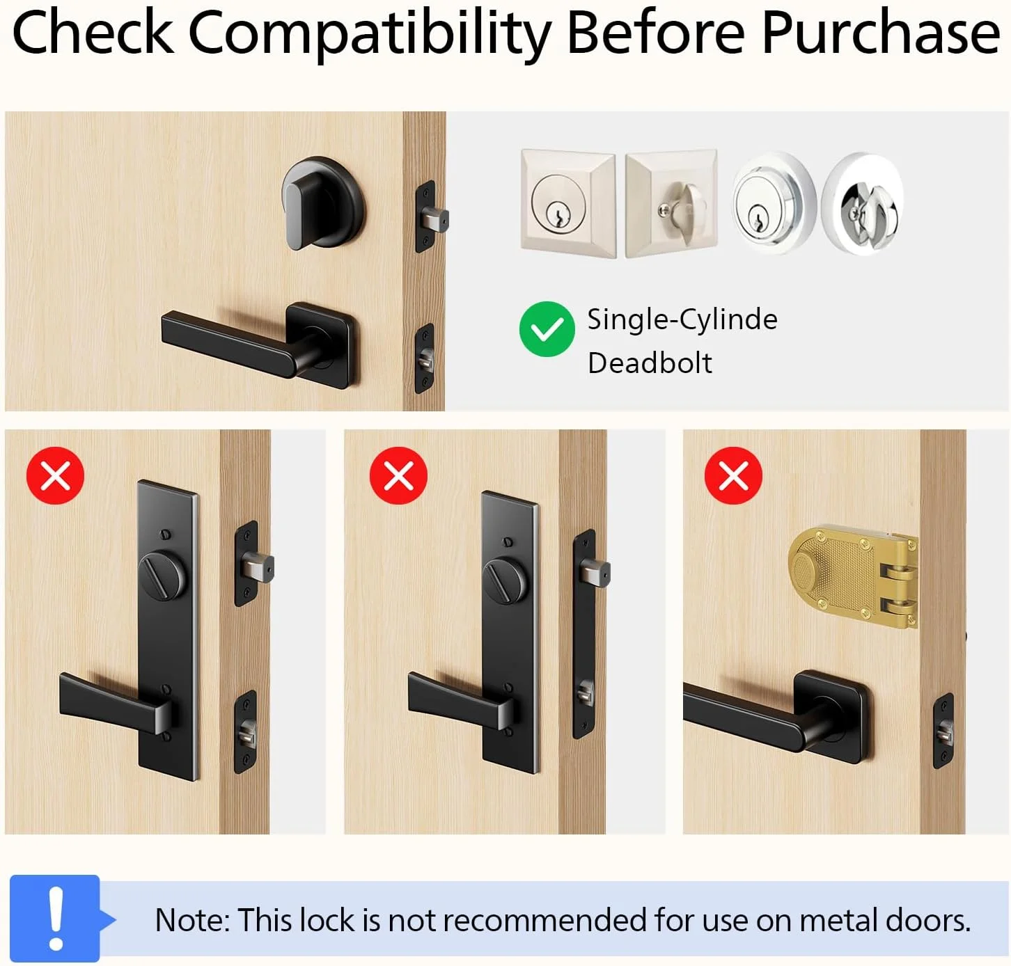 Philips WiFi Smart Deadbolt Lock with Fingerprint Keypad, APP Remote Control, Smart Retrofit Lock for Existing Deadbolt, Keyless Entry, Voice Control, Interior Auto-Locking