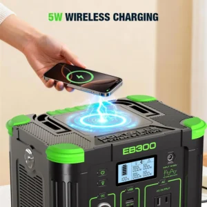 Portable Power Station 330W, GRECELL 288.6Wh Solar Generator with 60W USB-C PD Output, 120V Pure Sine Wave AC Outlet Backup Lithium Battery for Outdoors Camping Travel Home Blackout view 6