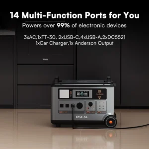 PowerMax 3600SE Portable Power Station 3600W, 3600Wh Solar Generator, 1800W AC/ 1600W Solar Fase Charging, LiFePO4 Battery Power Station for Home Use, Power Outage, RV, Emergencies view 4