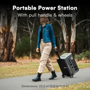 PowerMax 3600SE Portable Power Station 3600W, 3600Wh Solar Generator, 1800W AC/ 1600W Solar Fase Charging, LiFePO4 Battery Power Station for Home Use, Power Outage, RV, Emergencies view 7