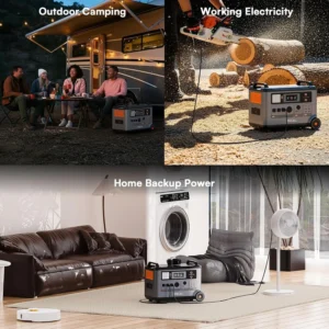 PowerMax 3600SE Portable Power Station 3600W, 3600Wh Solar Generator, 1800W AC/ 1600W Solar Fase Charging, LiFePO4 Battery Power Station for Home Use, Power Outage, RV, Emergencies