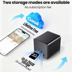 realhide 2026 Upgraded 5GHz WiFi 4K Spy Camera, Mini Hidden Camera with Long Battery Life, Night Vision, Motion Detection, Free Cloud Storage, Wireless Indoor Nanny Cam for Home Security view 4