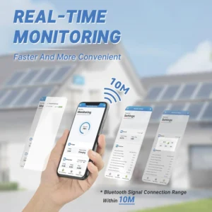 Redodo 40 Amp MPPT 12V/24V DC Input Solar Charge Controller with Built-in Bluetooth Module, Parameter Adjustable LCD Display LED Indicators view 2