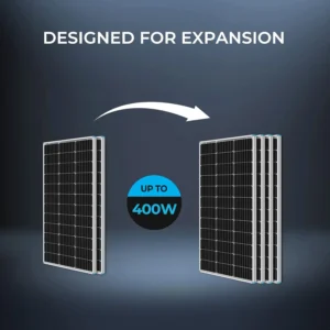 Renogy 200 Watt 12 Volt Monocrystalline Solar Panel Starter Kit with 2 Pcs 100W Solar Panel and 30A PWM Charge Controller for RV, Boats, Trailer, Camper, Marine ,Off-Grid System view 6