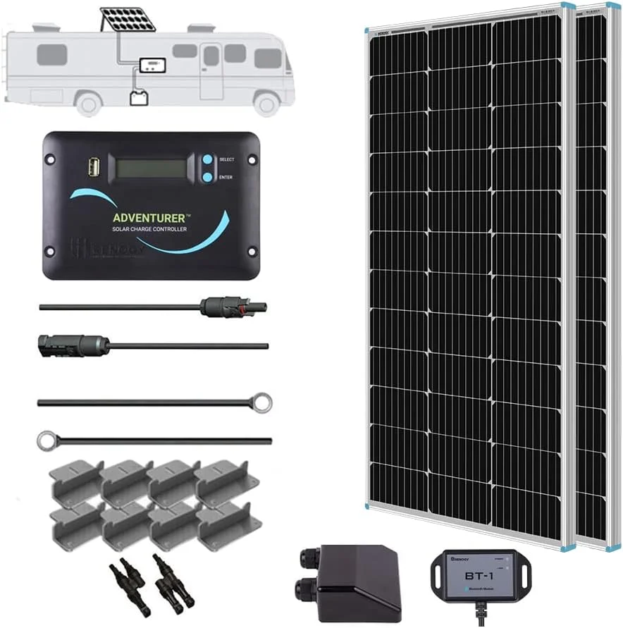 Renogy solar kit installed on a camper van