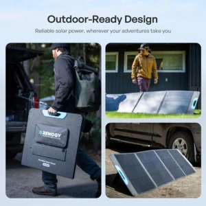 Renogy 200W Portable Solar Panel, IP65 Waterproof Foldable Solar Panel Power Backup, Solar Charger for Power Station RV Camping Off Grid view 7