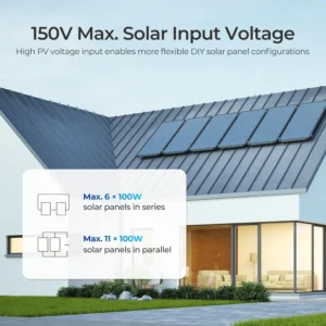 Renogy 60A MPPT Solar Charge Controller 12V/24V/36V/48V Auto, 150V Solar Input Solar Panel Controller for Lithium/AGM/Gel Batteries, Off-Grid Solar Controllers Home RV Marine Workshop view 4