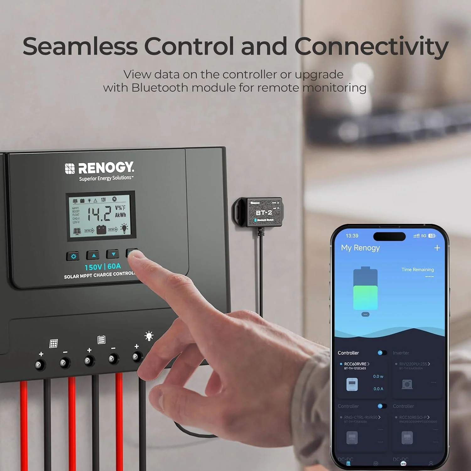 Renogy charge controller final setup