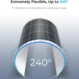 Renogy Flexible Solar Panel 100 Watt 12 Volt Monocrystalline Semi-Flexible Bendable Mono Off-Grid Charger for Marine RV Cabin Van Car Uneven Surfaces view 2
