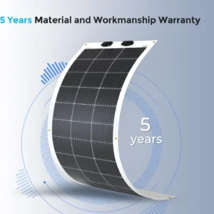 Renogy Flexible Solar Panel 100 Watt 12 Volt Monocrystalline Semi-Flexible Bendable Mono Off-Grid Charger for Marine RV Cabin Van Car Uneven Surfaces view 7