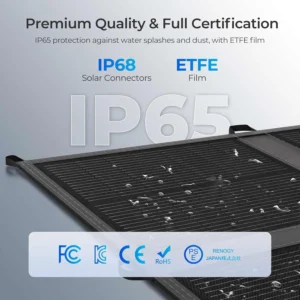 RENOGY REGO 400W Portable Solar Panel, Renogy Solar Blanket N-Type Foldable Solar Panel, 25% High Efficiency, Lightweight Solar Panel Charger for Camping, RV, Marine, SUV, Off Grid Applications view 7
