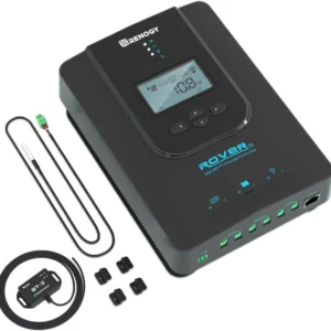 Renogy Solar Charge Controller (Bluetooth) - Rover 40A 12V24V Auto Parameter DC Input MPPT Charge Controllers for Solar Panels Adjustable LCD for Gel Sealed Flooded Lithium Battery view 1