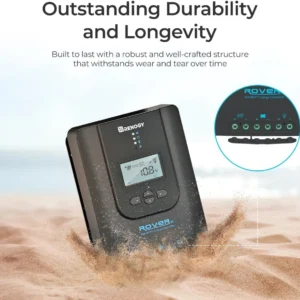 Renogy Solar Charge Controller (Bluetooth) - Rover 40A 12V24V Auto Parameter DC Input MPPT Charge Controllers for Solar Panels Adjustable LCD for Gel Sealed Flooded Lithium Battery view 7