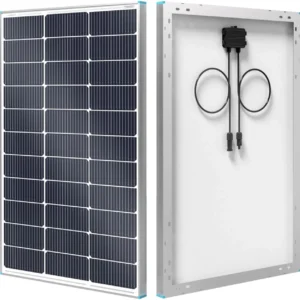 Renogy Solar Panel 100 Watt 12 Volt, High-Efficiency Monocrystalline PV Module Power Charger for RV Marine Rooftop Farm Battery and Other Off-Grid Applications, RNG-100D-SS, Single 100W view 1