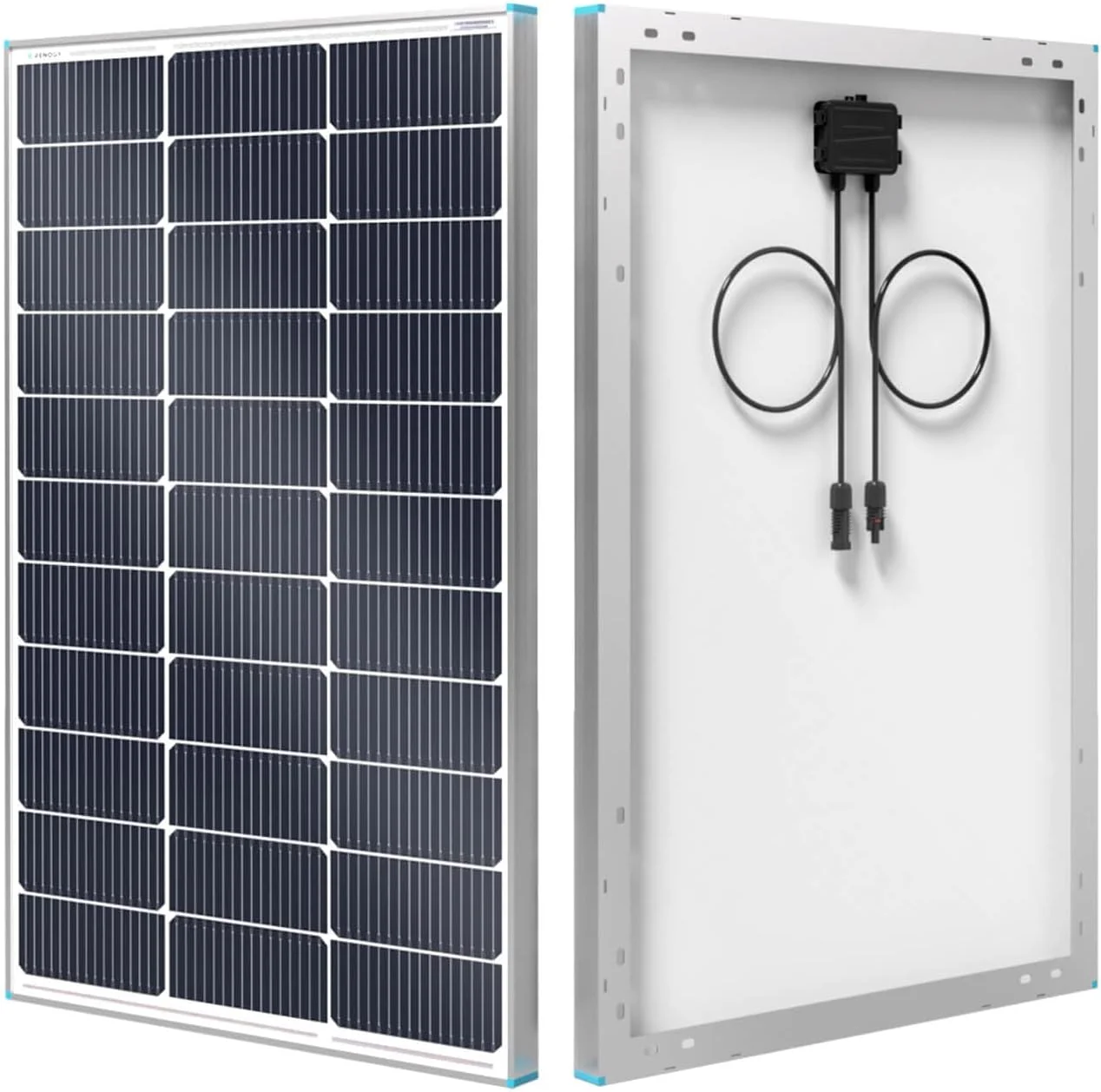 Renogy 100W 12V Monocrystalline Solar Panel installed on RV roof