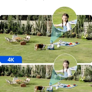 REOLINK Argus 4 Pro 4K Solar Camera Outdoor Wireless, 180° Dual-Lens 8MP Camera for Home Security, ColorX Night Vision, Smart People/Vehicle/Animal Detection, No Subscription, Local Storage view 3