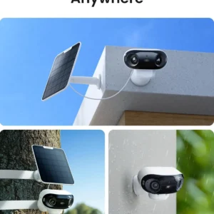 REOLINK Argus 4 Pro 4K Solar Camera Outdoor Wireless, 180° Dual-Lens 8MP Camera for Home Security, ColorX Night Vision, Smart People/Vehicle/Animal Detection, No Subscription, Local Storage