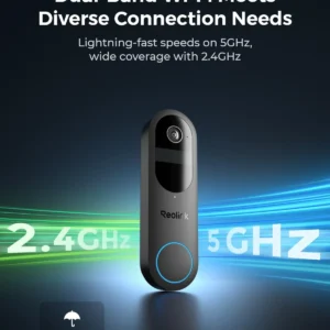 REOLINK Video Doorbell Camera with Chime, 1:1 Head-to-Toe View, 2.4/5 GHz WiFi, Person/Vehicle/Package Detection, No Monthly Fees view 6