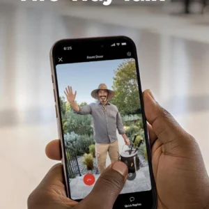 Ring Battery Doorbell (newest model) — Retinal 2K with wide-angle video, up to 6x Enhanced Zoom, Two-Way Talk, and Built-In Battery, Speckled Gray view 4