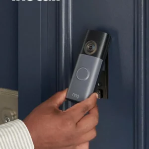 Ring Battery Doorbell (newest model) — Retinal 2K with wide-angle video, up to 6x Enhanced Zoom, Two-Way Talk, and Built-In Battery, Speckled Gray view 6