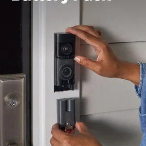 Ring Battery Doorbell Plus (newest model), Retinal 2K with wide-angle video, up to 6x Enhanced Zoom, Night Vision, and Quick Release Battery Pack, Nickel Silver view 5