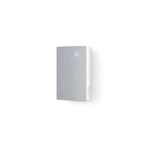Ring Chime — Enhanced audio for real-time alerts you can hear from anywhere, easy plug-in setup, simple wifi & Bluetooth connectivity, sleek design, White