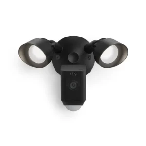 Ring Floodlight Cam Wired Plus, Outdoor home or business security with motion-activated 1080p HD video and floodlights, Black view 2