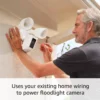 Ring Floodlight Cam Wired Plus, Outdoor home or business security with motion-activated 1080p HD video and floodlights, Black