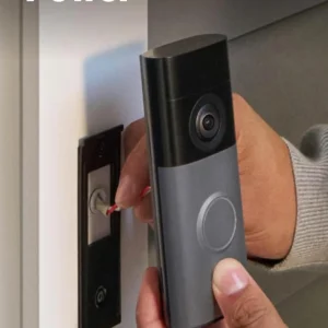 Ring Wired Doorbell (newest model), Wide-Angle Retinal 2K, up to 6x Enhanced Zoom, pair with Alexa or Ring Chime for in-home alerts, Speckled Gray view 6