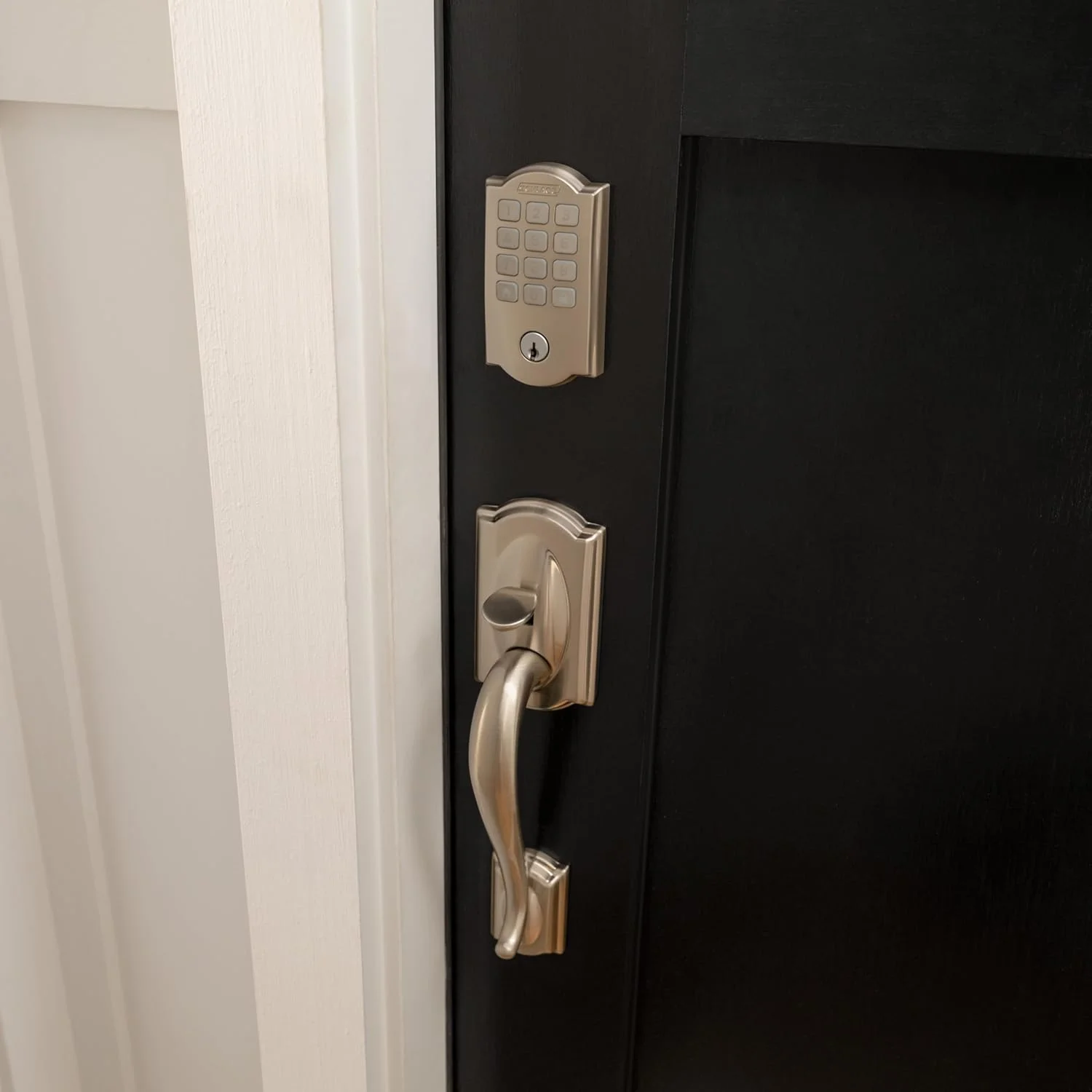 Schlage logo and BHMA certification badge