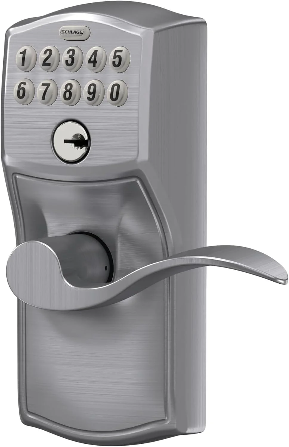 Interior view of Schlage lock showing Flex-Lock switch